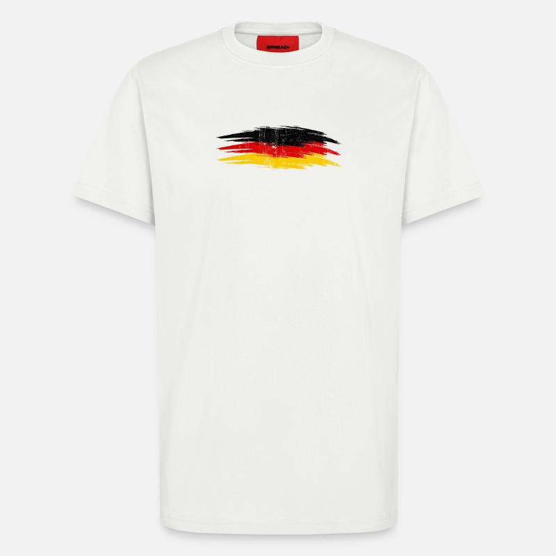 Deutsche Flagge Pinsel - T-Shirt - made by SPREAD - OFF WHITE