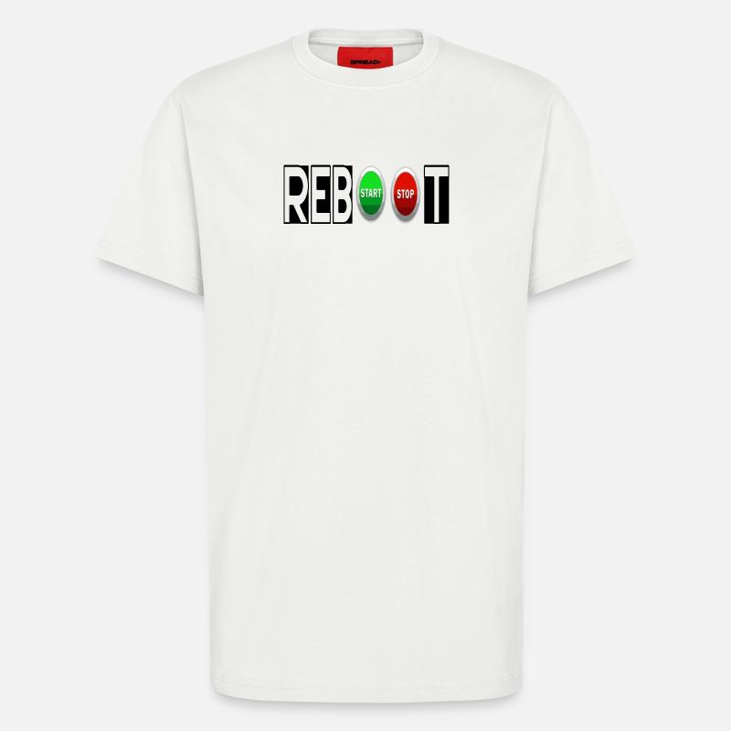 REBOOT - T-Shirt - made by SPREAD - OFF WHITE