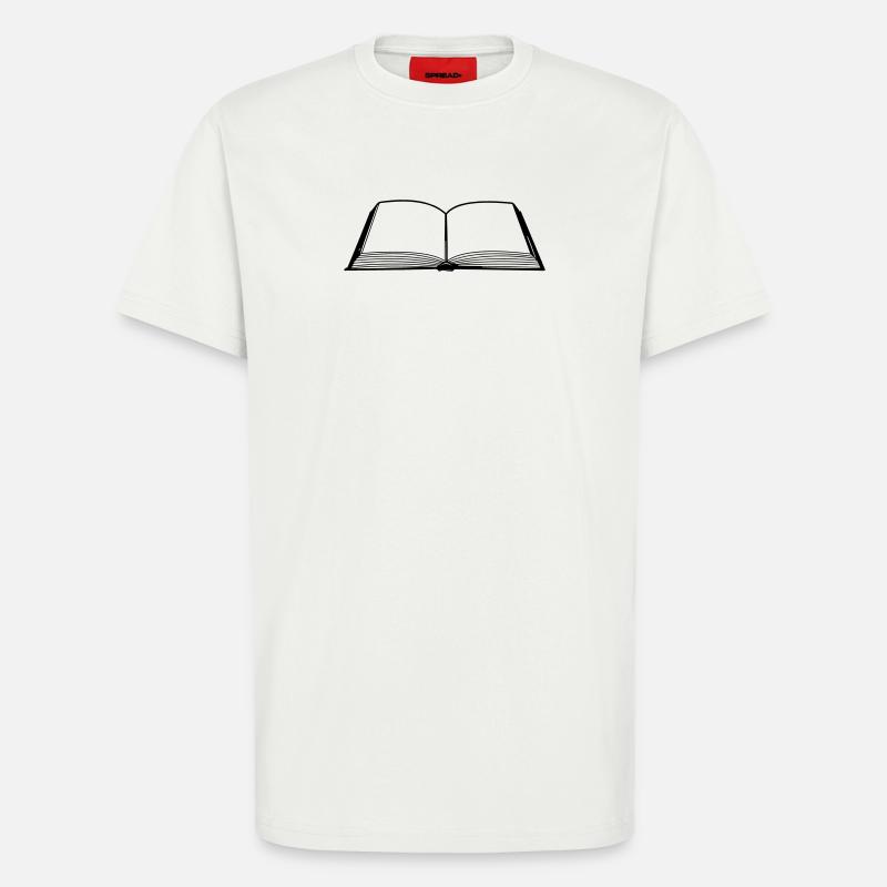 Buch leeren - T-Shirt - made by SPREAD - OFF WHITE