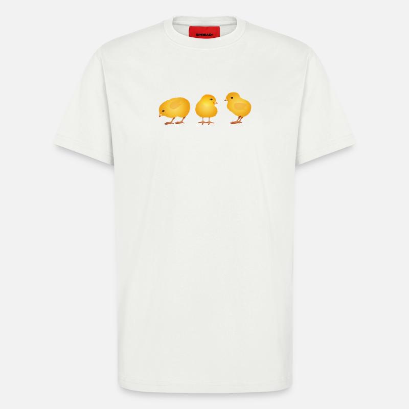 Chick – Cute Spring and Easter Motif - T-Shirt - made by SPREAD - OFF WHITE