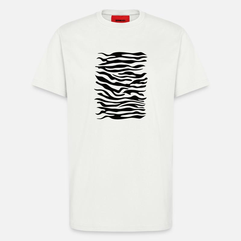 Zebra pattern black - T-Shirt - made by SPREAD - OFF WHITE