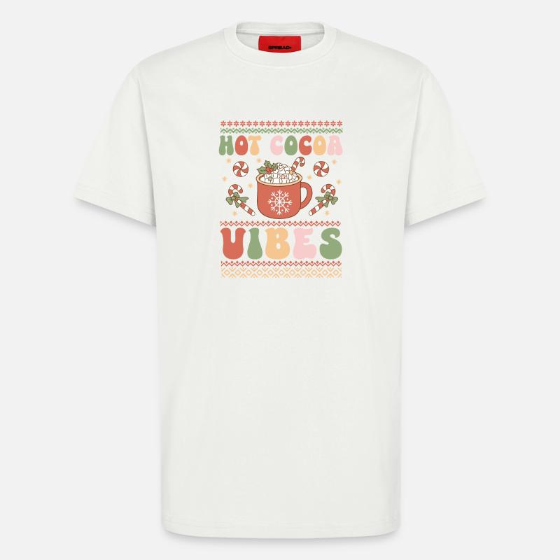 Pull de Noël moche - T-shirt bio décontracté fabriqué en UE - OFF WHITE