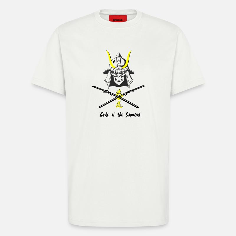 Samuraihelm Kabuto 4 - T-Shirt - made by SPREAD - OFF WHITE