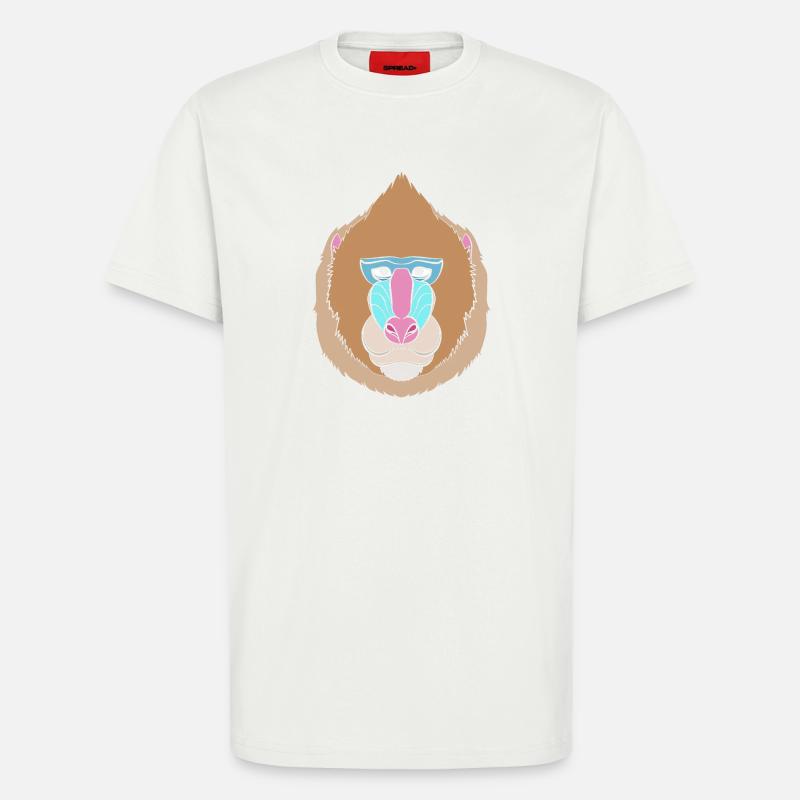 Baboon Baboon Primate Monkey Monkey - T-Shirt - made by SPREAD - OFF WHITE