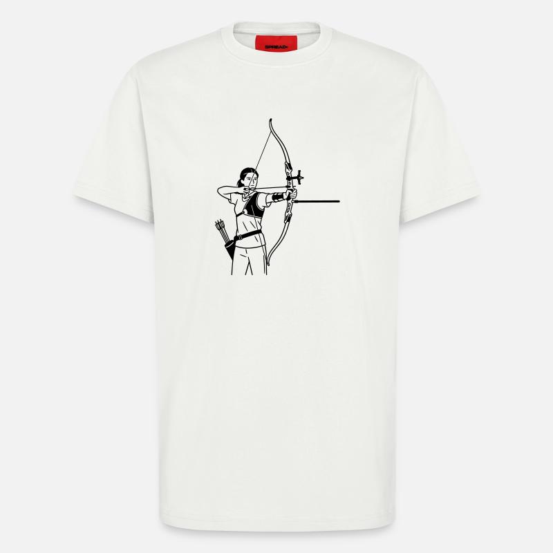 Archery - T-Shirt - made by SPREAD - OFF WHITE