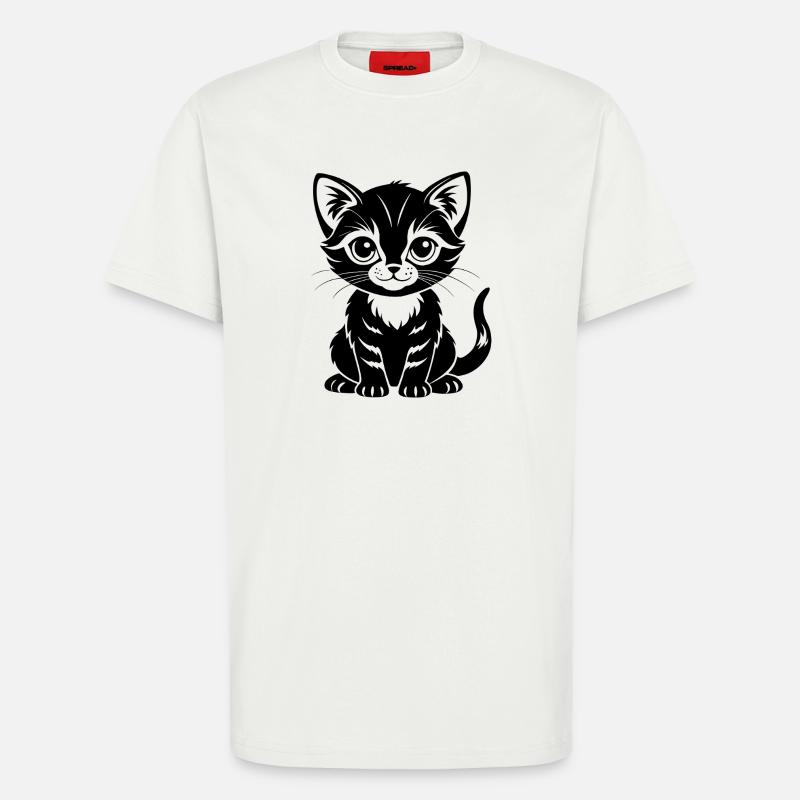 Cute Cat - T-Shirt - made by SPREAD - OFF WHITE