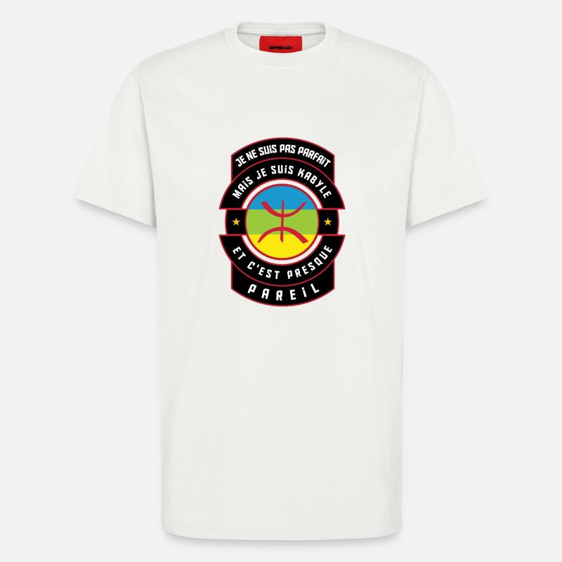 Ich bin Kabyle (männlich) - T-Shirt - made by SPREAD - OFF WHITE