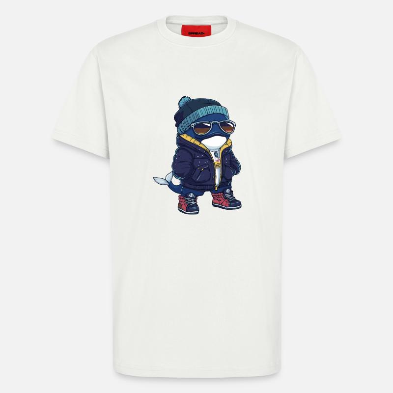 Whale Cool Comic - T-Shirt - made by SPREAD - OFF WHITE