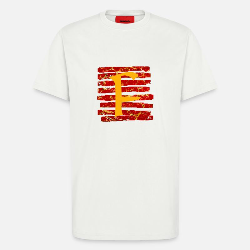 streifen e 232 f - T-Shirt - made by SPREAD - OFF WHITE