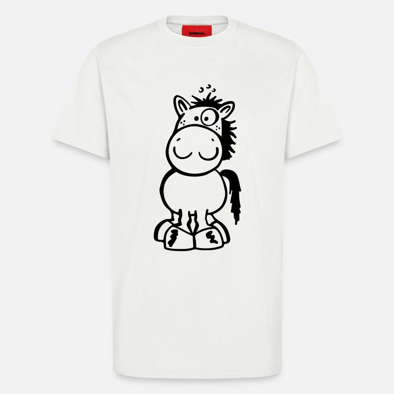 Kleines Pferdchen - T-Shirt - made by SPREAD - OFF WHITE