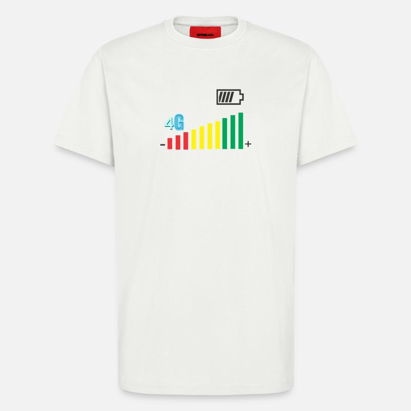 Coverage level - T-Shirt - made by SPREAD - OFF WHITE