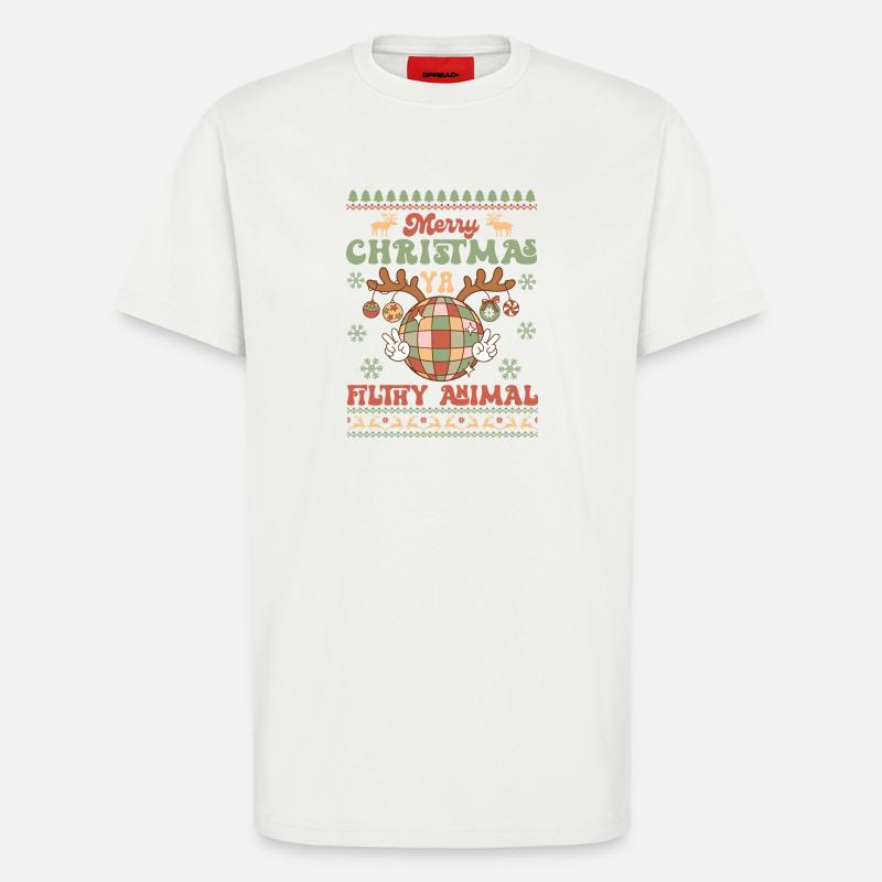 Hässlicher Weihnachtspullover - T-Shirt - made by SPREAD - OFF WHITE