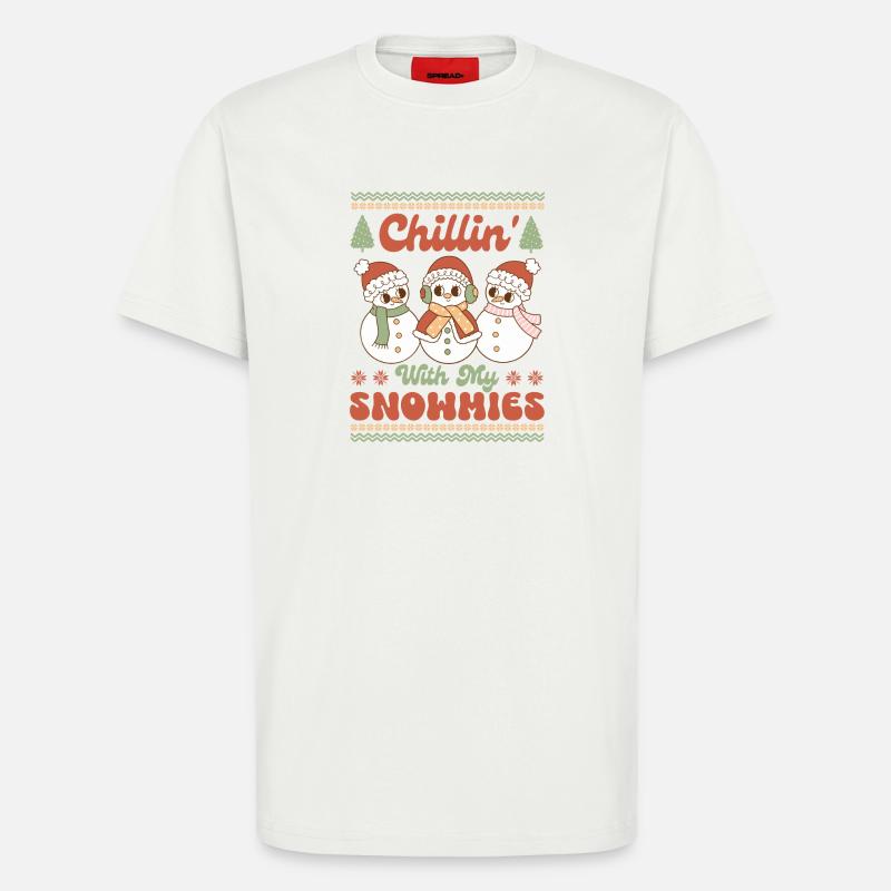 Pull de Noël moche - T-shirt bio décontracté fabriqué en UE - OFF WHITE