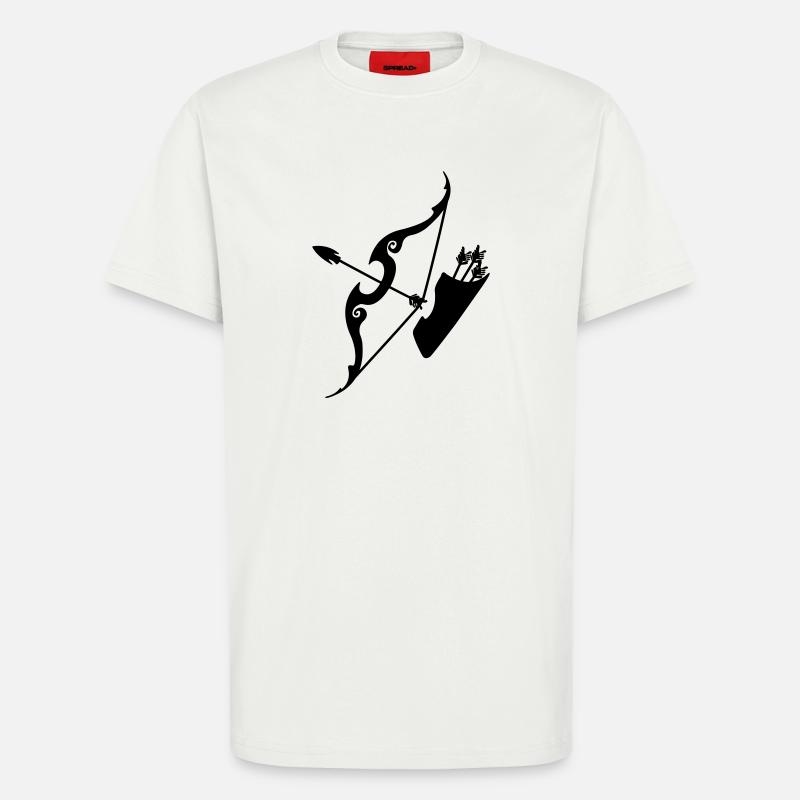 Schütze-Bogen mit Pfeilen - T-Shirt - made by SPREAD - OFF WHITE