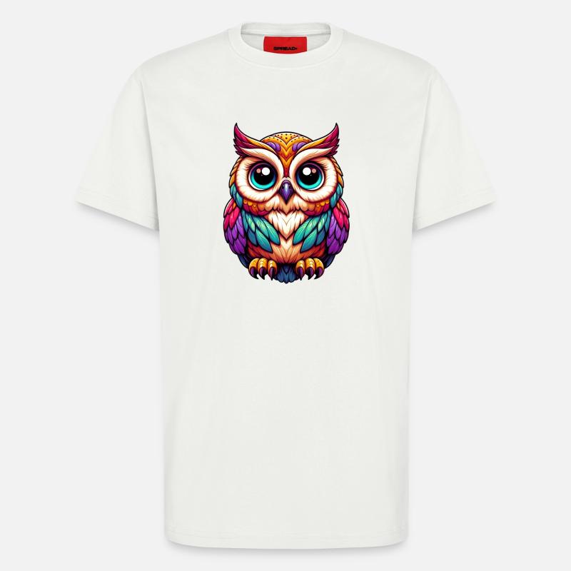 Eule - T-Shirt - made by SPREAD - OFF WHITE