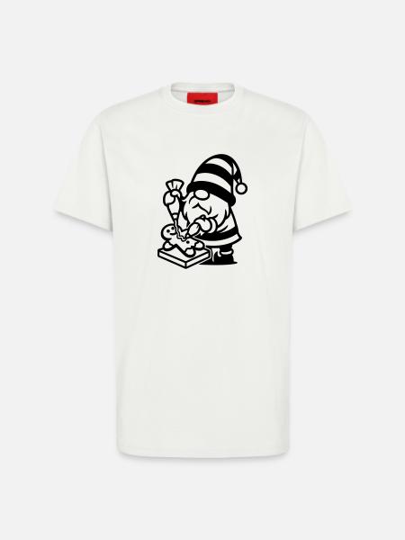 Gingerbread Baking Gnome - T-Shirt - made by SPREAD - OFF WHITE