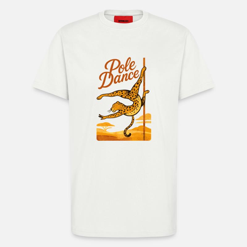 Pole Dance Leopardin Poledancerin Geschenk - T-Shirt - made by SPREAD - OFF WHITE