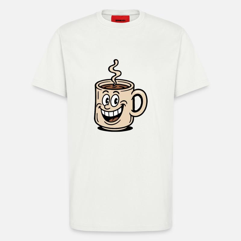 Coffee Cup Comic - T-Shirt - made by SPREAD - OFF WHITE