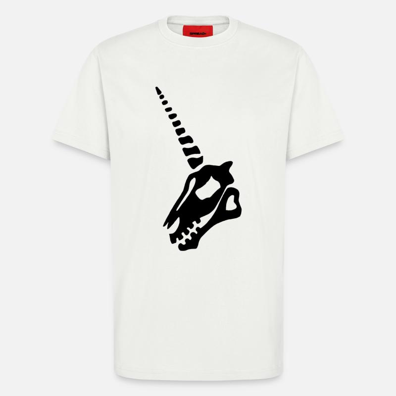 schwarzer Einhornschädel - T-Shirt - made by SPREAD - OFF WHITE