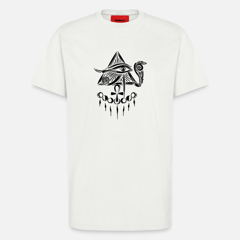 Œil d’Horus Œil d’Horus - T-shirt bio décontracté fabriqué en UE - OFF WHITE