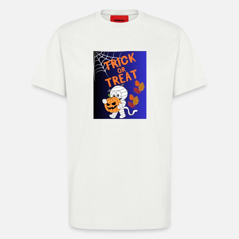 Trick oder Treat Mumie Kürbis - T-Shirt - made by SPREAD - OFF WHITE