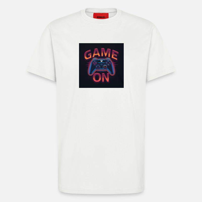 Leuchtender Gaming-Controller mit Neon-Design - T-Shirt - made by SPREAD - OFF WHITE