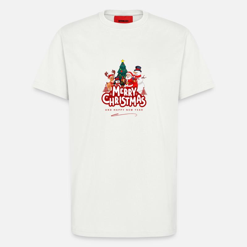 Frohe Weihnachten | Festliche Weihnachtskleidung & Geschenke - T-Shirt - made by SPREAD - OFF WHITE