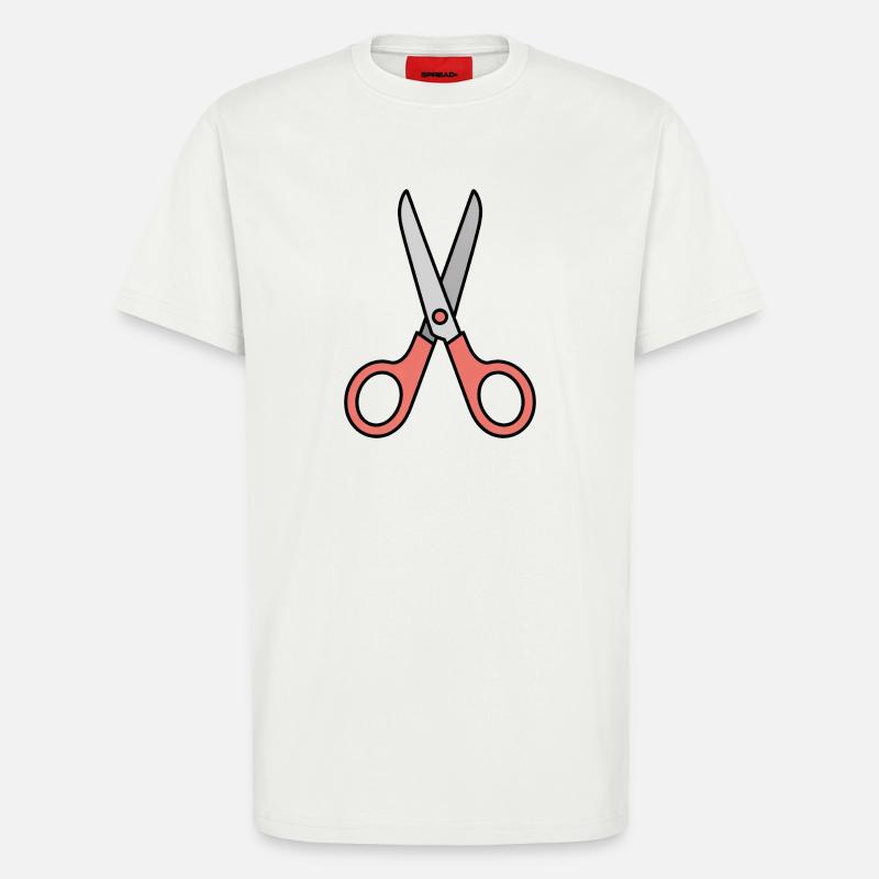 Scissors - Comic Scissors - T-Shirt - made by SPREAD - OFF WHITE