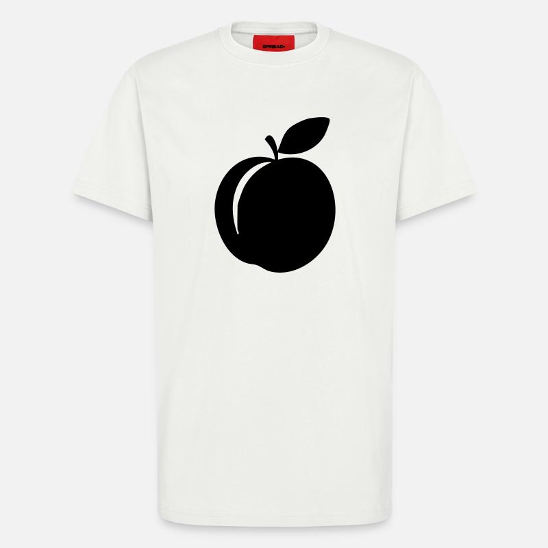 Pfirsich-Silhouette – süßes Sommerdesign - T-Shirt - made by SPREAD - OFF WHITE