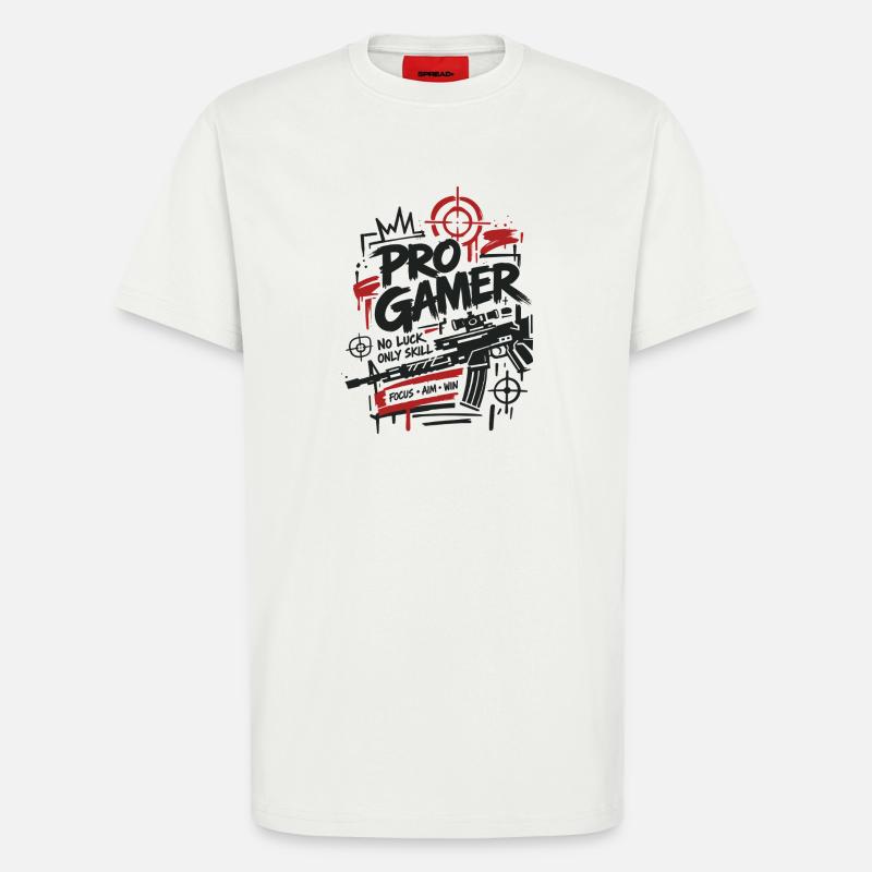 Gaming Lover Controller Grafik - T-Shirt - made by SPREAD - OFF WHITE