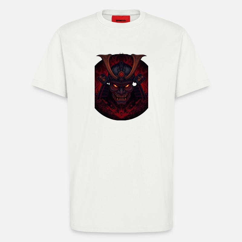 Dämonen-Samourai - T-Shirt - made by SPREAD - OFF WHITE