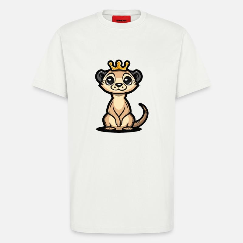 Erdmännchen Comic Krone - T-Shirt - made by SPREAD - OFF WHITE