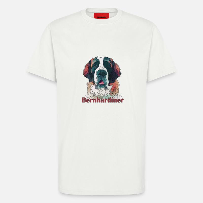 bernhardiner - T-Shirt - made by SPREAD - OFF WHITE