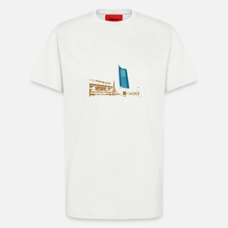 Leipzig Gewandhaus Uni Riese Geschenkidee - T-Shirt - made by SPREAD - OFF WHITE
