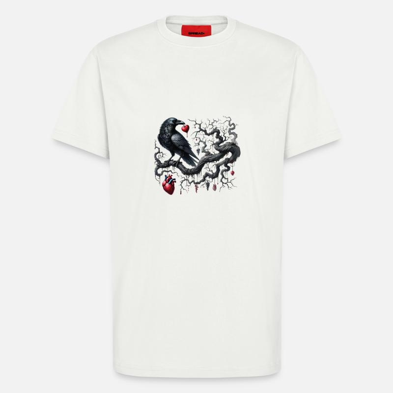 Dark Romance: Gothic-Ästhetik - T-Shirt - made by SPREAD - OFF WHITE