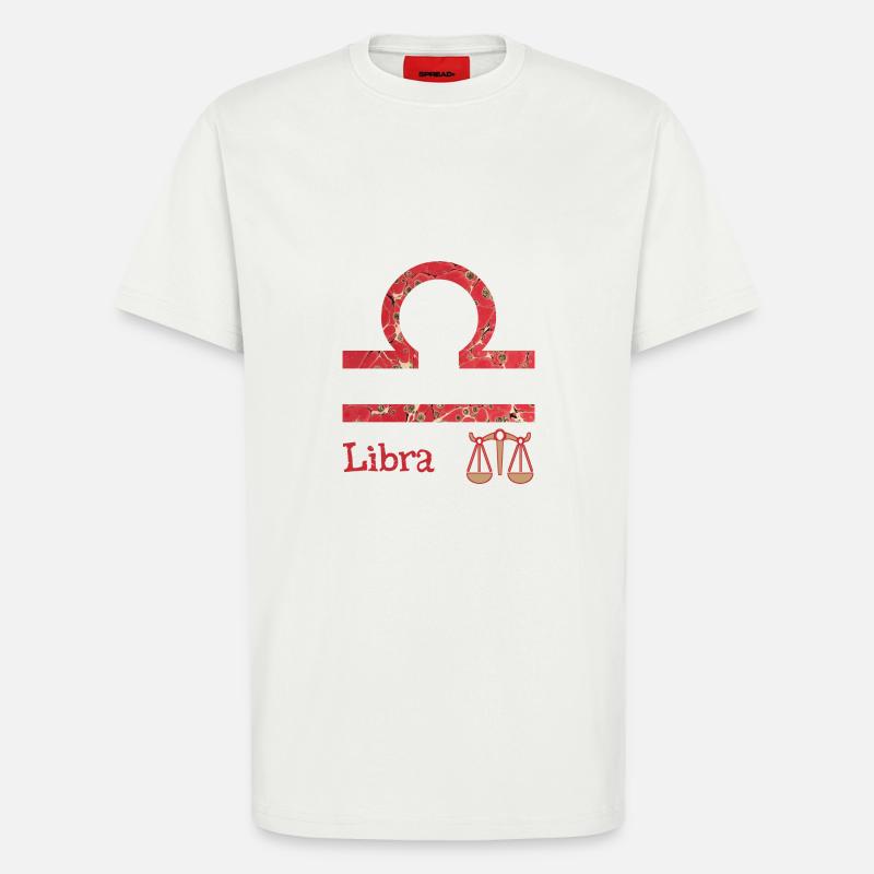 Zodiac sign Libra E 245 - T-Shirt - made by SPREAD - OFF WHITE