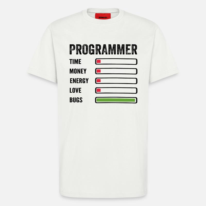 développeur humour programmeur codeur code - T-shirt bio décontracté fabriqué en UE - OFF WHITE