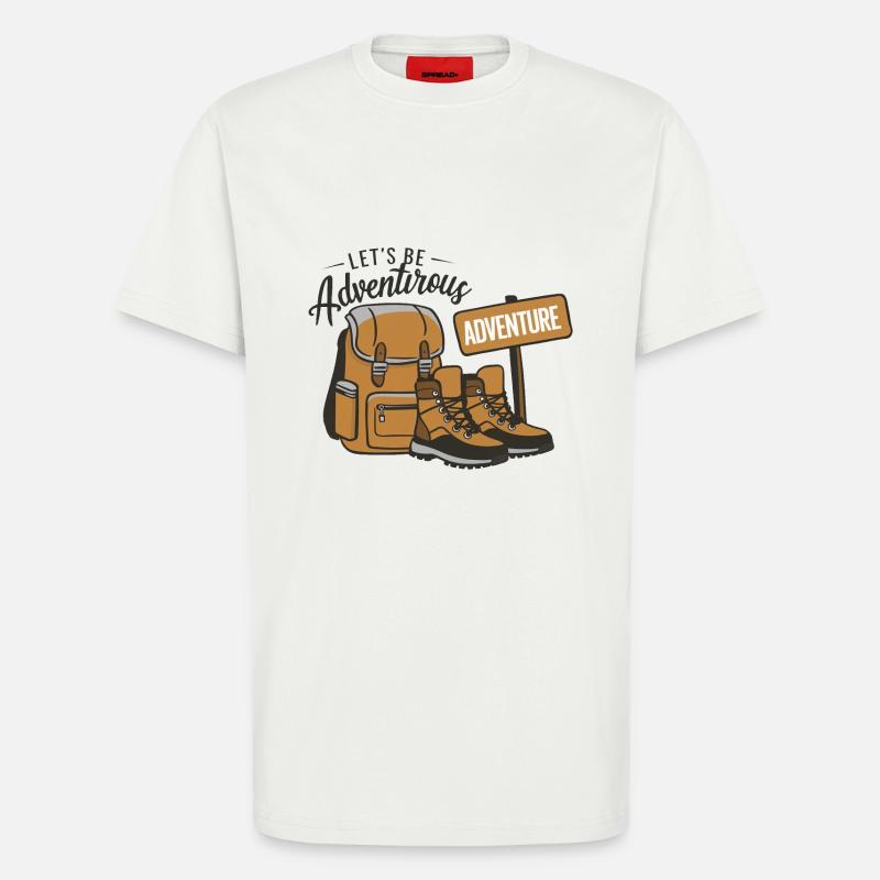 Let's be adventurous. - T-Shirt - made by SPREAD - OFF WHITE