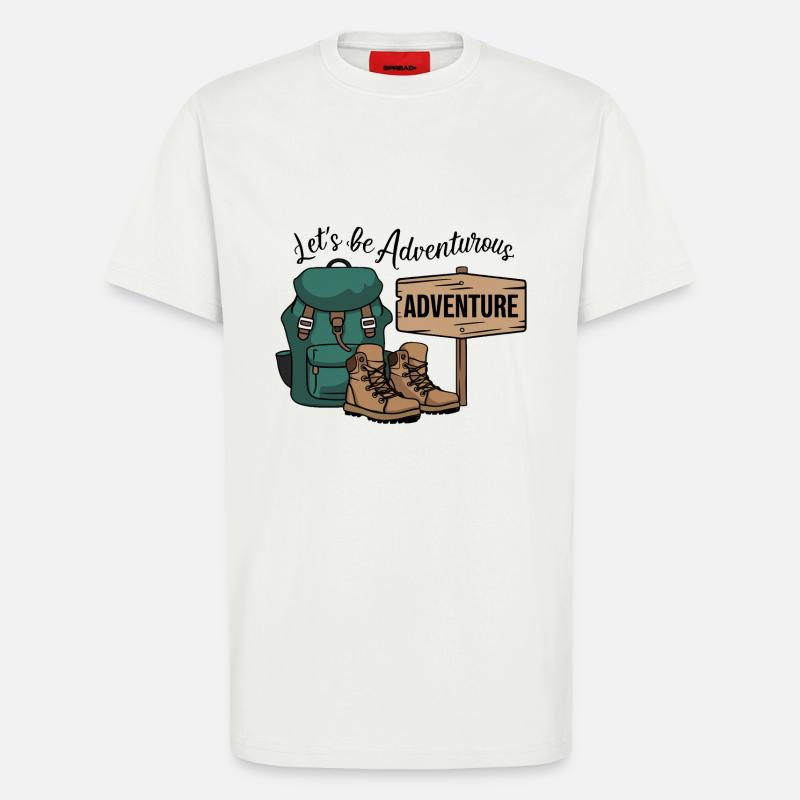 Let's be adventurous. - T-Shirt - made by SPREAD - OFF WHITE