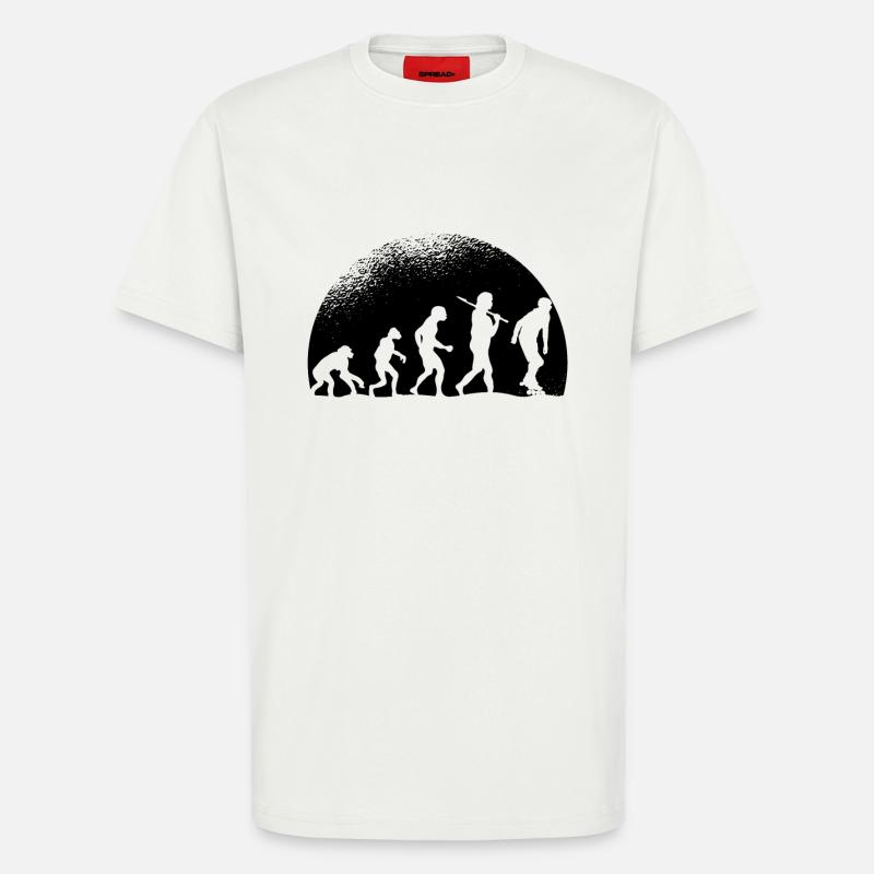 Evolution Rollschuh - T-Shirt - made by SPREAD - OFF WHITE