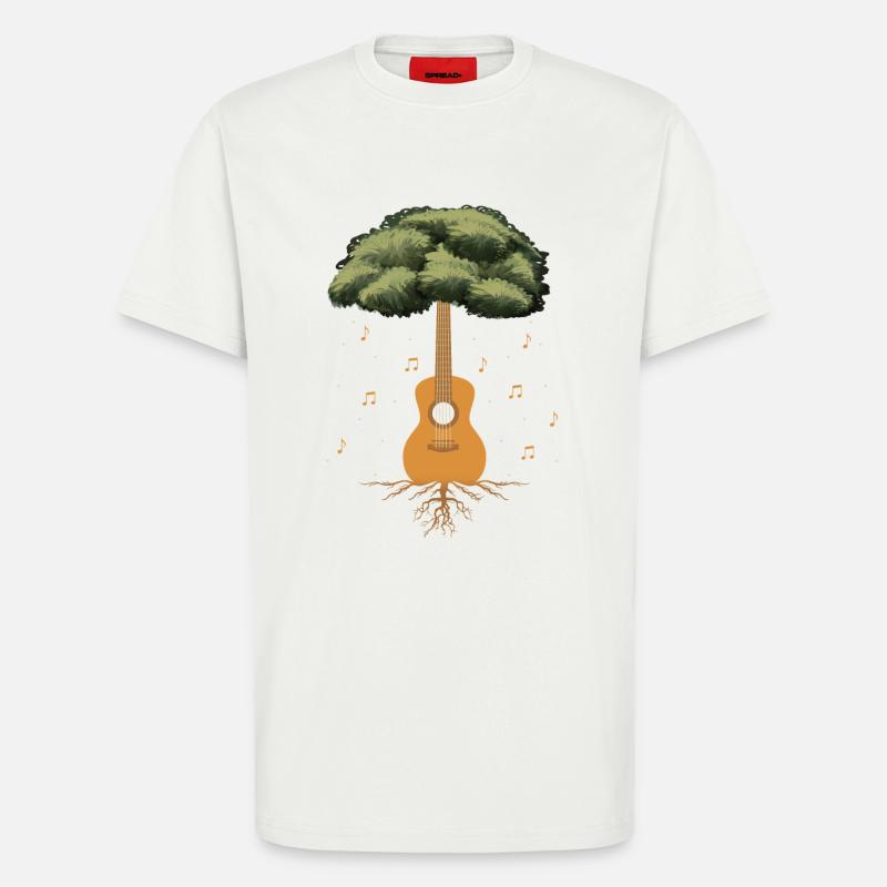 Guitar Tree - T-Shirt - made by SPREAD - OFF WHITE