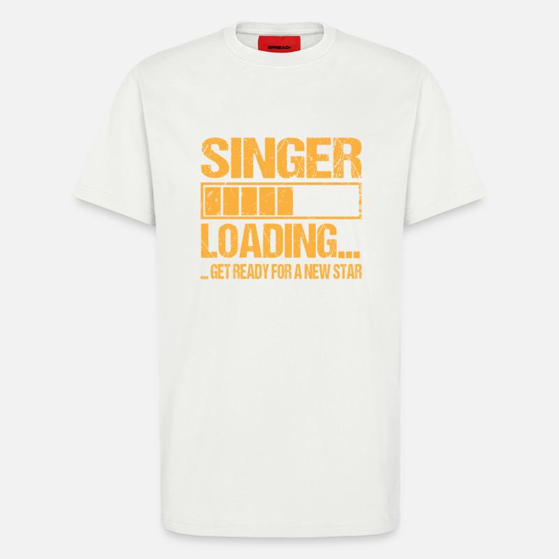 Singer loading Singer Training - T-Shirt - made by SPREAD - OFF WHITE