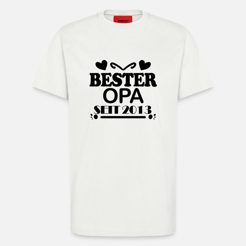 Bester Opa seit 2013 - T-Shirt - made by SPREAD - OFF WHITE