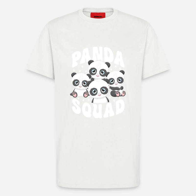 Panda Squad - T-Shirt - made by SPREAD - OFF WHITE