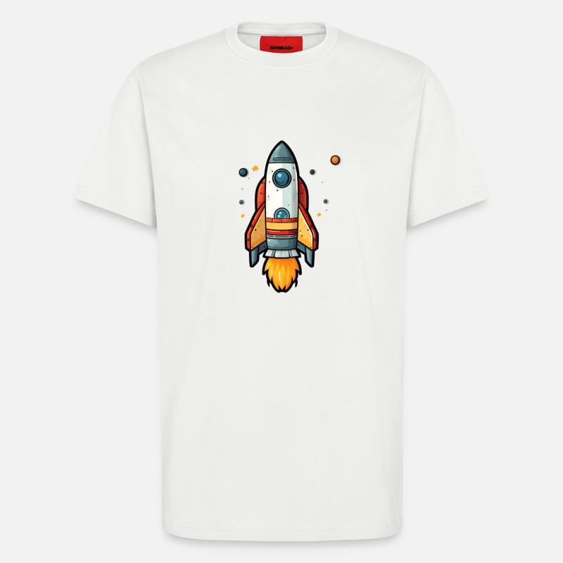 Rakete - T-Shirt - made by SPREAD - OFF WHITE