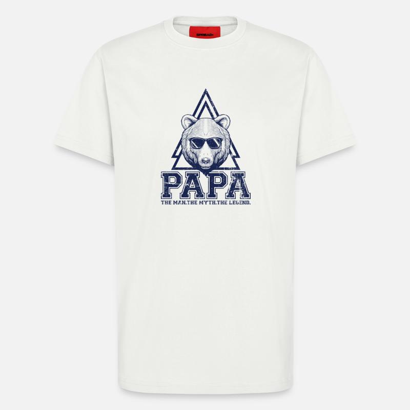 Papa Bear Dreieck-Logo - T-Shirt - made by SPREAD - OFF WHITE