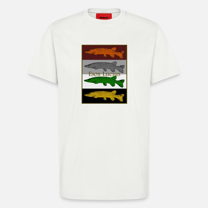 Buntes Hecht Design - T-Shirt - made by SPREAD - OFF WHITE