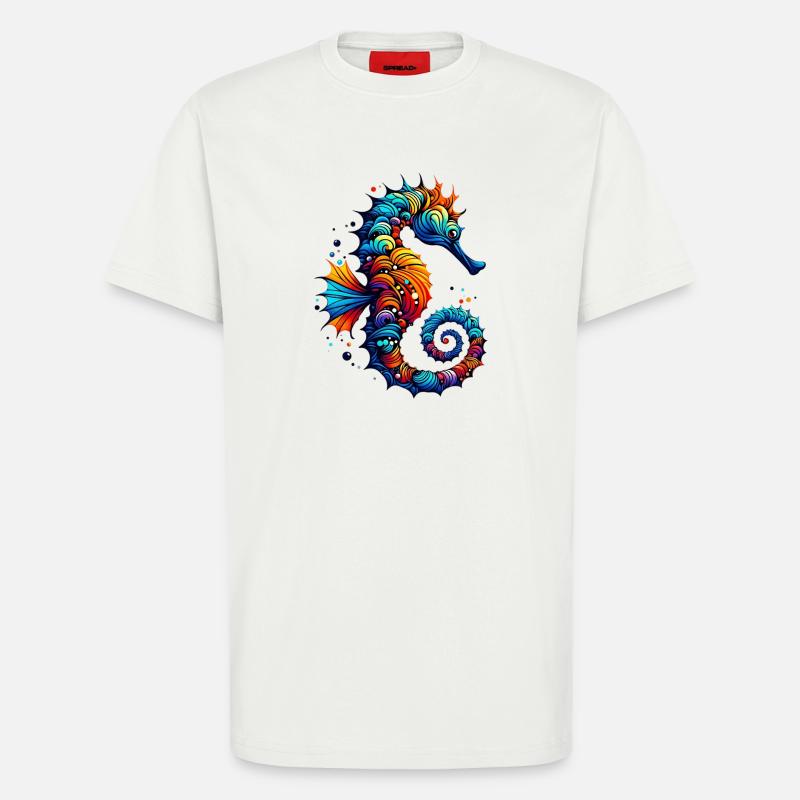 Seepferdchen - T-Shirt - made by SPREAD - OFF WHITE