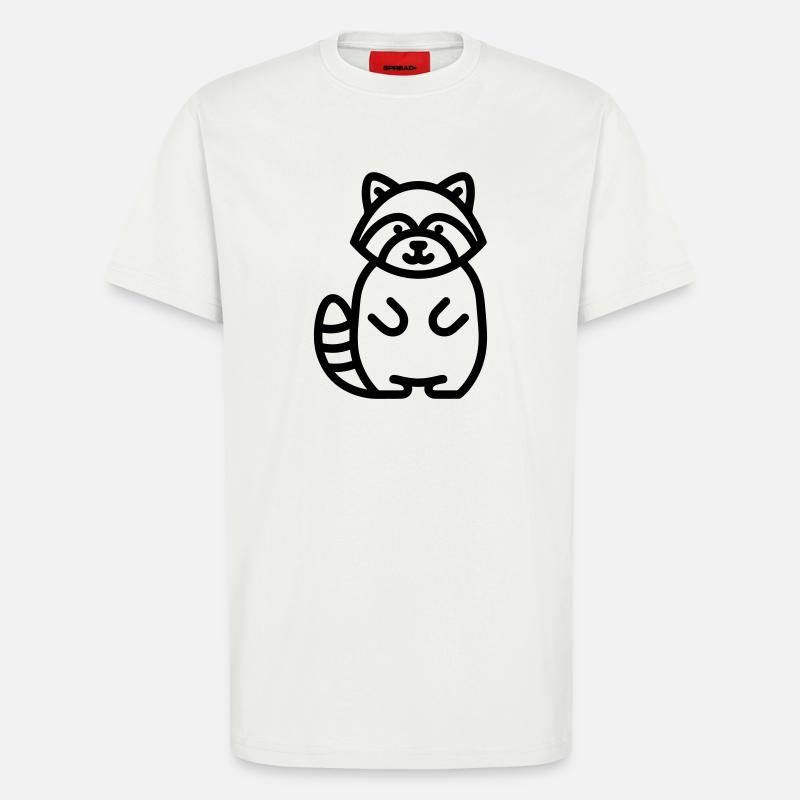 Waschbär - T-Shirt - made by SPREAD - OFF WHITE