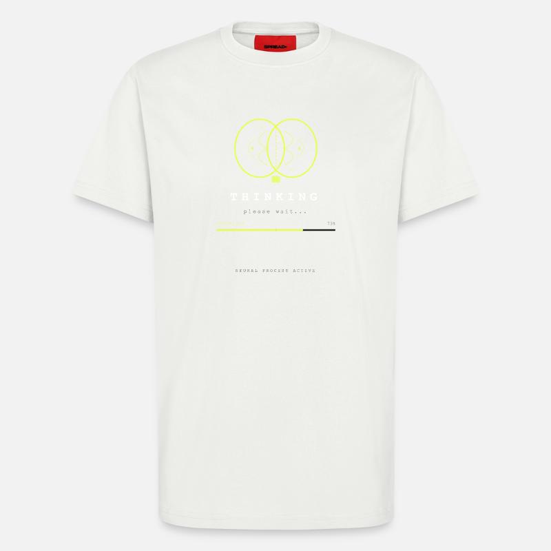 BRAIN.EXE IS LOADING - T-Shirt - made by SPREAD - OFF WHITE